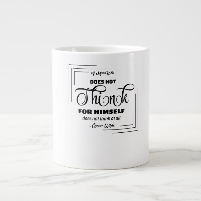 Taza De Café Gigante Copa de Té Reflexivo (Frente)
