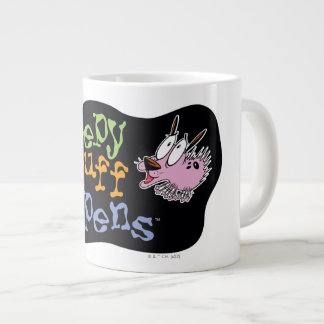 Taza De Café Gigante Coraje al perro cobarde | Sucede algo espeluznante