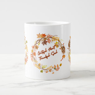 Taza De Café Gigante Corazón Agradecido Alma Agradecida