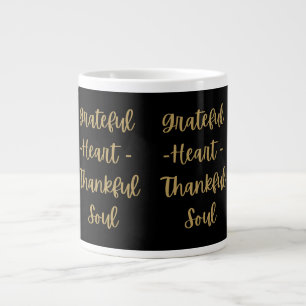 Taza De Café Gigante Corazón Agradecido Alma Agradecida