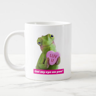 Taza De Café Gigante Corazón de Camaleón (Te Amo)