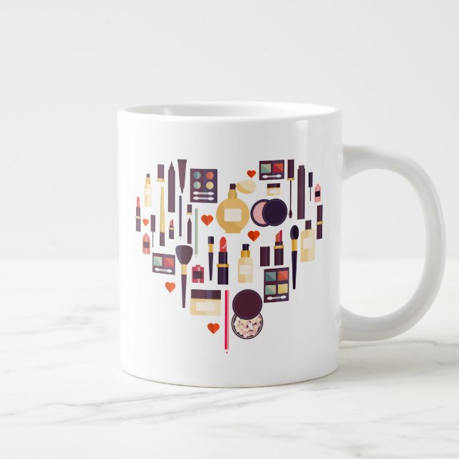 Taza De Café Gigante Corazón de comestibles (Derecha)