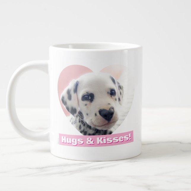 Taza De Café Gigante Corazón de Nariz Dálmata (Izquierda)