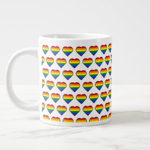 TAZA DE CAFÉ GIGANTE CORAZÓN DE ORGULLO