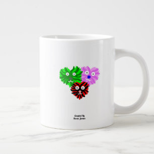 Taza De Café Gigante Corazón de zumbido Jumbo Mug