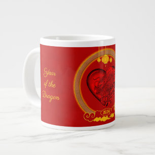 Taza De Café Gigante Corazón del dragón, Año del dragón