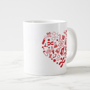 Taza De Café Gigante Corazón Del Espacio Y La Ciencia