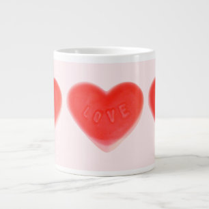 Taza De Café Gigante Corazón dulce Jumbo Pink