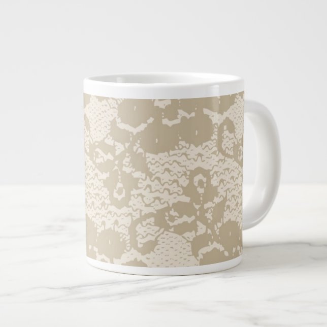 Taza De Café Gigante Cordón beige (Derecha)