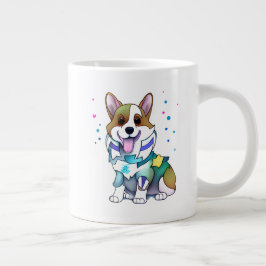 Taza De Café Gigante Corgi Naranja lindo para un ánimo positivo