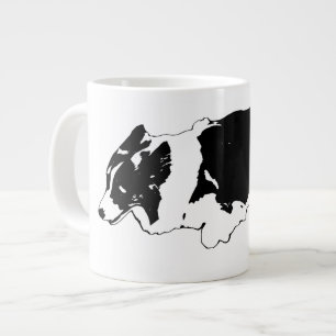 Taza De Café Gigante Corgi sprints, brillo invernal