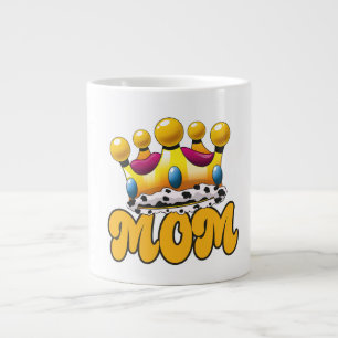 Taza De Café Gigante Corona de reinas madres