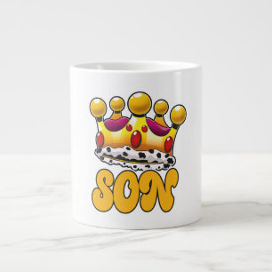 Taza De Café Gigante Corona de Reyes hijo
