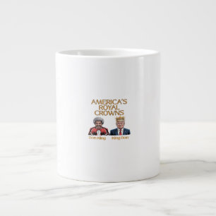 Taza De Café Gigante Coronas y gráfico de donación de América
