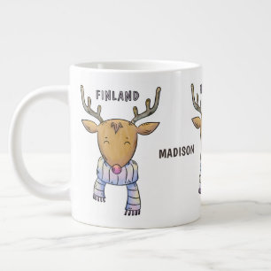Taza De Café Gigante Corta Finlandia Resto nombre personalizado jumbo m