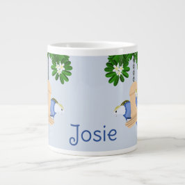 Taza De Café Gigante Cortar Pareja Jugadora Cortes Rosellas Añadir Nomb