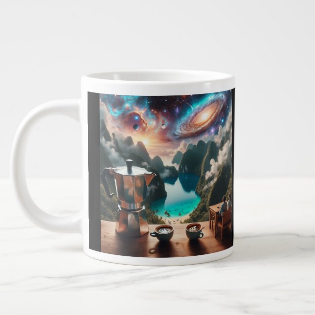 Taza De Café Gigante Cosmic Coffee Morning (Izquierda)
