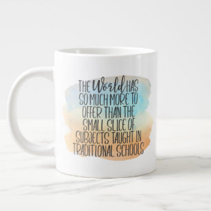 Taza De Café Gigante Cotización de educación en el colegio casero con c