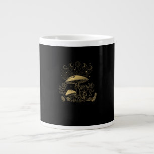 Taza De Café Gigante Cottagecore Hongos Fungi Goblincore Estética