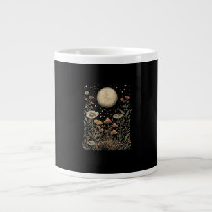 Taza De Café Gigante Cottagecore Luna Hongo Fase Lunar Goblincore
