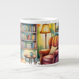 Taza De Café Gigante Cozy Home Reading Bouteilles — Framed Wall