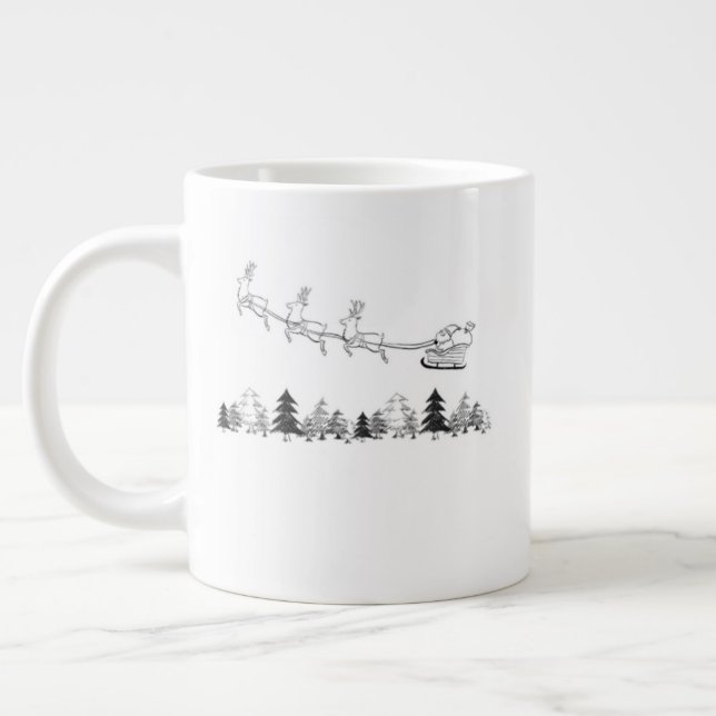 Taza De Café Gigante Cozy Lodge Christmas Mug – Warm Winter Cocoa Cup (Izquierda)