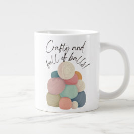 Taza De Café Gigante Crafty y lleno de bolas | Mug de especialidad