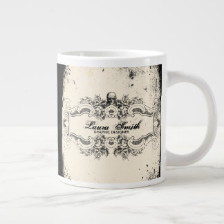 Taza De Café Gigante Cráneo de Victorian