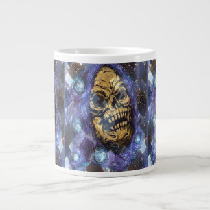 Taza De Café Gigante cráneo dorado envuelto