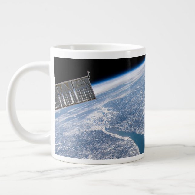 Taza De Café Gigante Cráter Manicouagan Y El Río St. Lawrence (Izquierda)