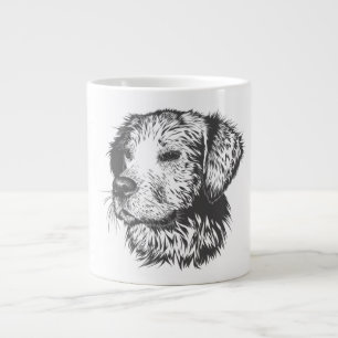 Taza De Café Gigante Crea tu propia mascota perro personalizada