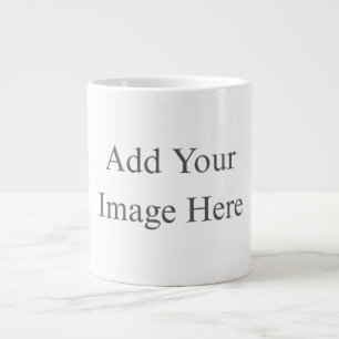 Taza De Café Gigante Crea tu propio blanco