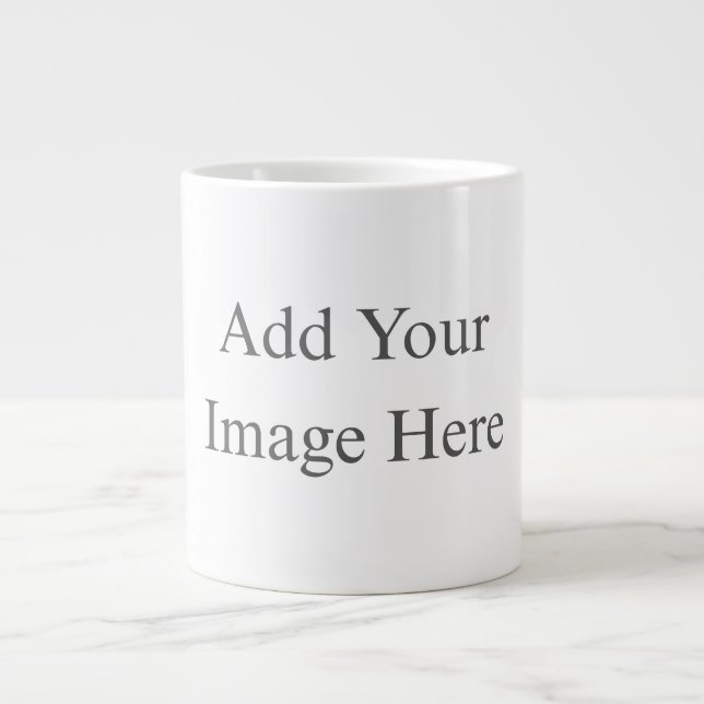 Taza De Café Gigante Crea tu propio blanco  (Frente)