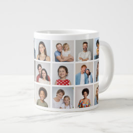 Taza De Café Gigante Crea tu propio collage de 21 fotos