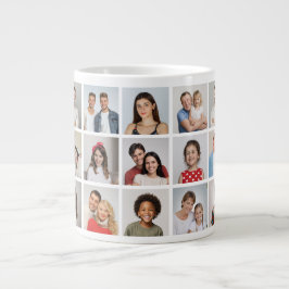 Taza De Café Gigante Crea tu propio collage de 21 fotos