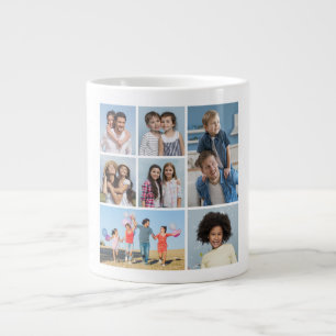Taza De Café Gigante Crea tu propio collage de 7 fotos