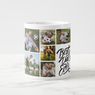Taza De Café Gigante Crea tu propio Collage de fotos 6 mejor papá que n