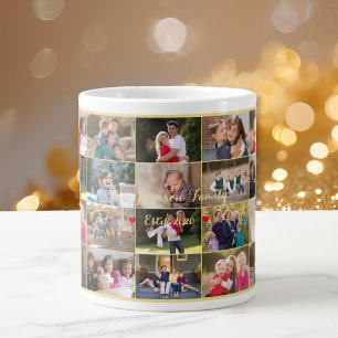 Taza De Café Gigante Crea Tu Propio Collage de Fotos Familiares Persona