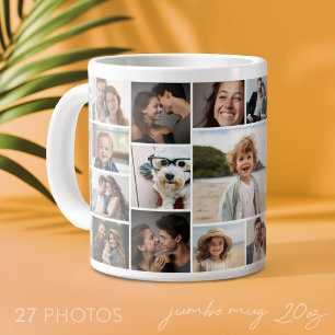 Taza De Café Gigante Crea un collage de fotos divertido con 27 fotos