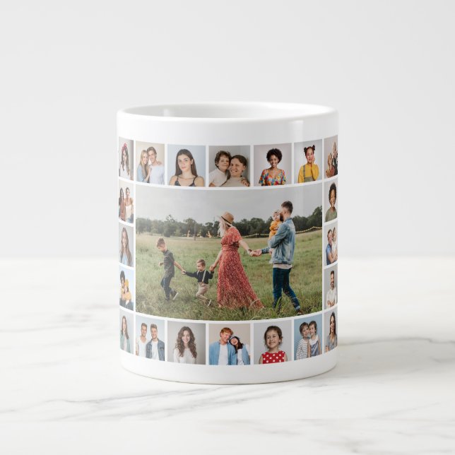 Taza De Café Gigante Crear su propio Collage de fotos 21 (Frente)