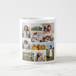 Taza De Café Gigante Crear su propio Collage de fotos de 10
