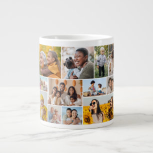 Taza De Café Gigante Crear su propio Collage de fotos de 12