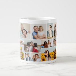 Taza De Café Gigante Crear su propio Collage de fotos de 12