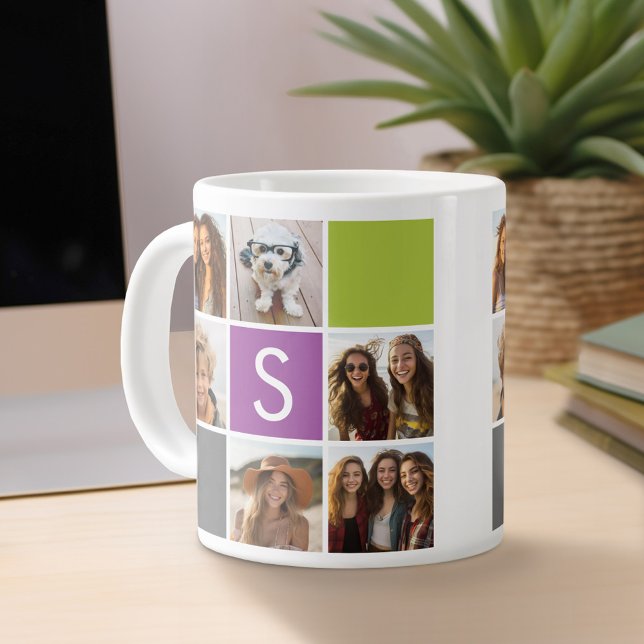 Taza De Café Gigante Crear su propio monograma de Personalizado de Inst (Personalized mug)
