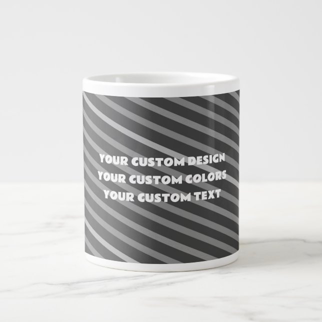 Taza De Café Gigante Crear su propio Personalizado personalizado (Frente)