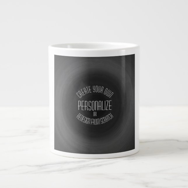 Taza De Café Gigante Create Your Own - Custom Design (Frente)
