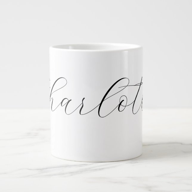 Taza De Café Gigante Create your own Name Mug (Frente)