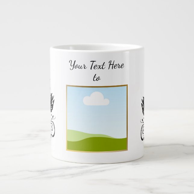 Taza De Café Gigante Create Your Own personalized Template Text  (Frente)