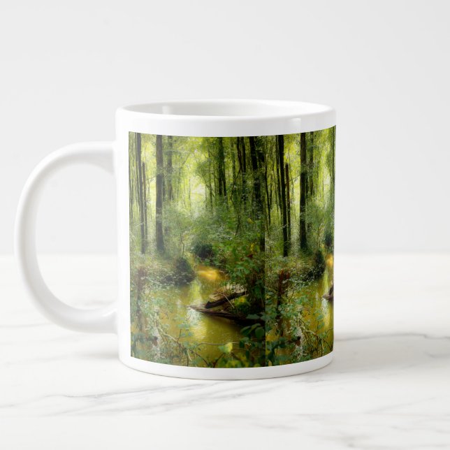 Taza De Café Gigante CREEK IN THE WOODS 20 oz.Jumbo Mug (Izquierda)