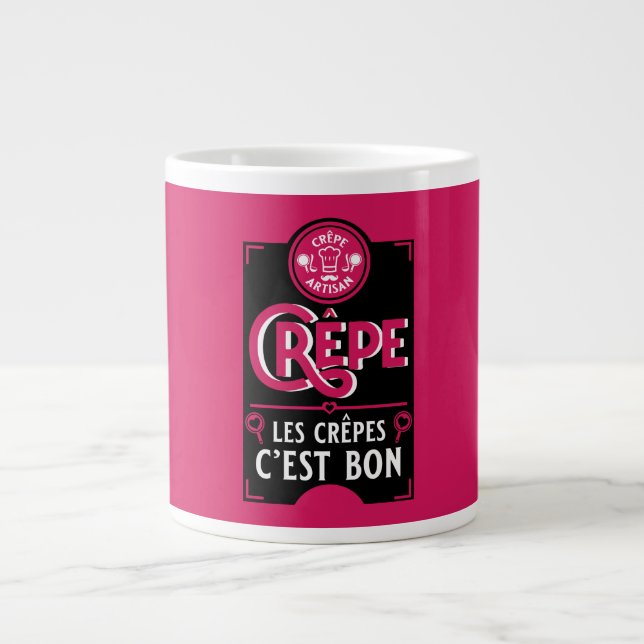 Taza De Café Gigante Crepes franceses (Frente)